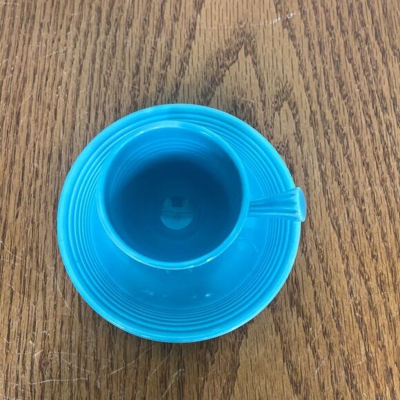 Fiesta Homer Laughlin Demitasse Cup with handle & saucervintage - Picture 9 of 10